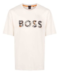 BOSS Round Neck Logo Print T Shirt