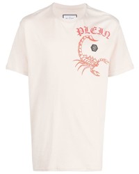 Philipp Plein Scorpion Print Short Sleeve T Shirt