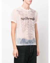 Doublet See Through Graphic Print T Shirt