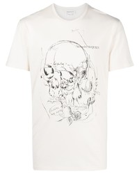 Alexander McQueen Sketchbook Skull T Shirt