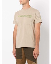 Engineered Garments Slogan Print Cotton T Shirt