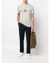 Corneliani Slogan Print Cotton T Shirt