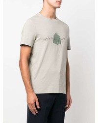 Corneliani Slogan Print Cotton T Shirt