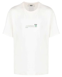 MSGM Slogan Print T Shirt