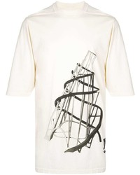 Rick Owens DRKSHDW Structure Print T Shirt