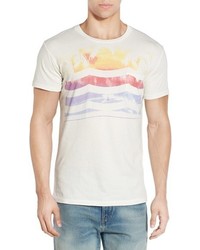 Sol Angeles Sun Glow V Graphic Crewneck T Shirt