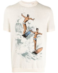 Casablanca Surfer Print Cotton T Shirt