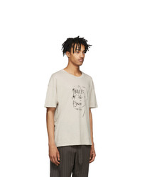 BILLY Taupe Eastlake Manline Drawing T Shirt