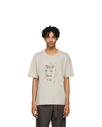 BILLY Taupe Eastlake Manline Drawing T Shirt
