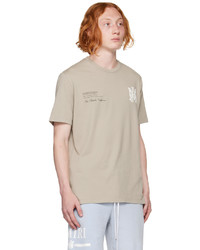 Amiri Taupe Military Specs Stencil T Shirt