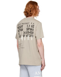 Amiri Taupe Military Specs Stencil T Shirt