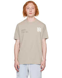 Amiri Taupe Military Specs Stencil T Shirt
