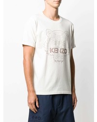 Kenzo Tiger Motif Print T Shirt