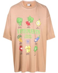 Vetements Vegan Logo Print Cotton T Shirt