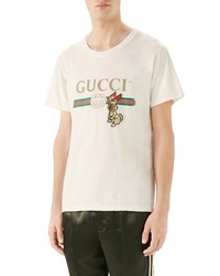Gucci Vintage Logo Rabbit Applique T Shirt