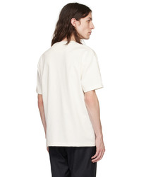 De Bonne Facture White Embroidered T Shirt