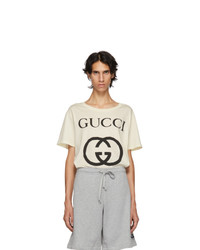 Gucci White New Logo T Shirt