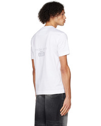 Givenchy White Slim Fit Print T Shirt