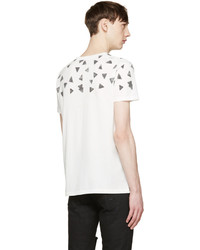 Saint Laurent White Triangle Fit T Shirt