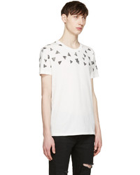 Saint Laurent White Triangle Fit T Shirt