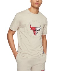 BOSS X Nba Tbasket 3 Emed Graphic Tee In Light Beige Chicago Bulls At Nordstrom