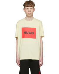 Hugo Yellow Cotton T Shirt