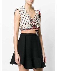 RED Valentino Sleeveless Cropped Top