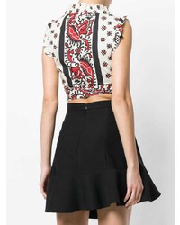 RED Valentino Sleeveless Cropped Top