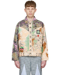 Chopova Lowena Multicolor Graphic Denim Jacket