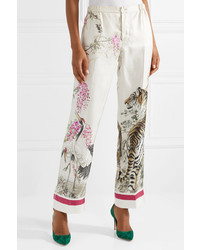 F.R.S For Restless Sleepers Etere Printed Silk Twill Pants