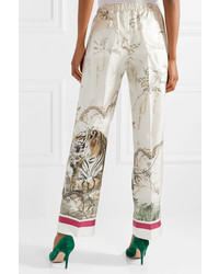 F.R.S For Restless Sleepers Etere Printed Silk Twill Pants