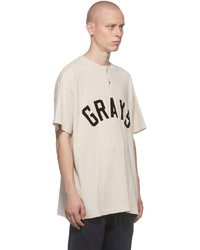 Fear Of God Beige Grays Henley T Shirt