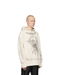 Givenchy Beige Oversized Graphic Hoodie