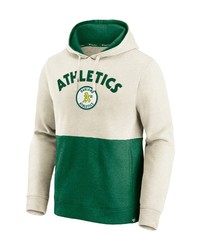 FANATICS Branded Oatmealkelly Green Oakland Athletics Vintage Arch Pullover Hoodie At Nordstrom