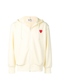 Comme Des Garcons Play Comme Des Garons Play Heart Patch Zip Up Hoodie