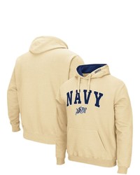 Colosseum Gold Navy Mid Arch Logo 30 Pullover Hoodie At Nordstrom