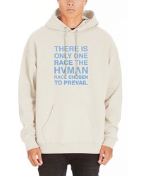 HVMAN Graphic Pullover Hoodie In Cream At Nordstrom