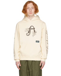 Afield Out Off White Cotton Hoodie
