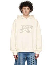 We11done Off White French Terry Hoodie