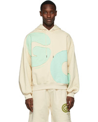 Gcds Off White Green Andy Logo Hoodie