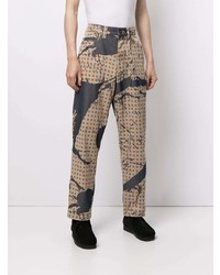 Homme Plissé Issey Miyake Burnt Out Print Straight Jeans