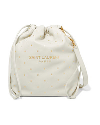 Saint Laurent Teddy Printed Leather Bucket Bag
