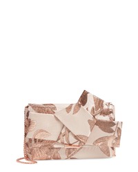 Ted Baker London Splendour Jacquard Knotted Bow Clutch