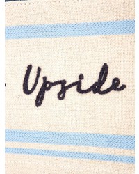 The Upside Stitched Logo Clutch Bag