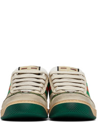 Gucci Beige Screener Gg Sneakers