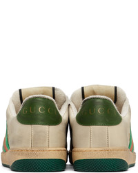 Gucci Beige Screener Gg Sneakers