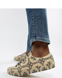 ASOS DESIGN Wide Fit Trainers In All Over Print