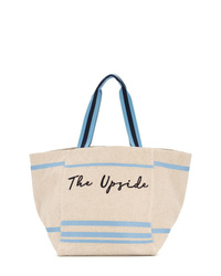 The Upside Stitched Logo Tote Bag