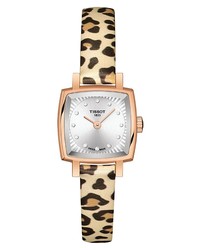 Tissot Lovely Wild Diamond Leather Watch
