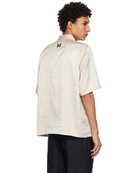 Needles Beige Embroidered Shirt